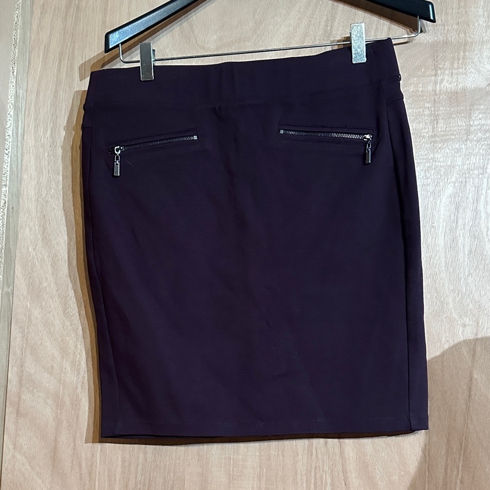 Liverpool Dark Purple Pencil Skirt